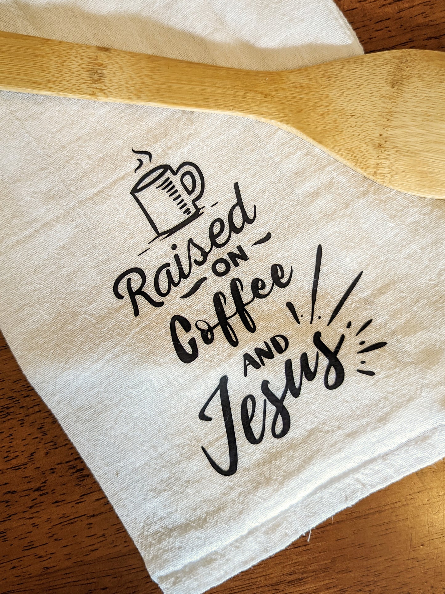 Coffee and Jesus Dish Towel