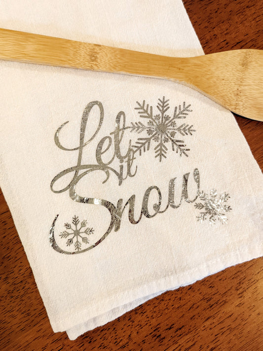 Let it Snow Dish Towel