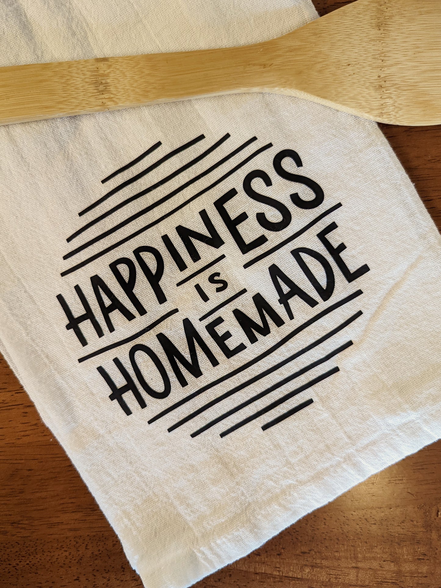 Happiness is Homemade Dish Towel