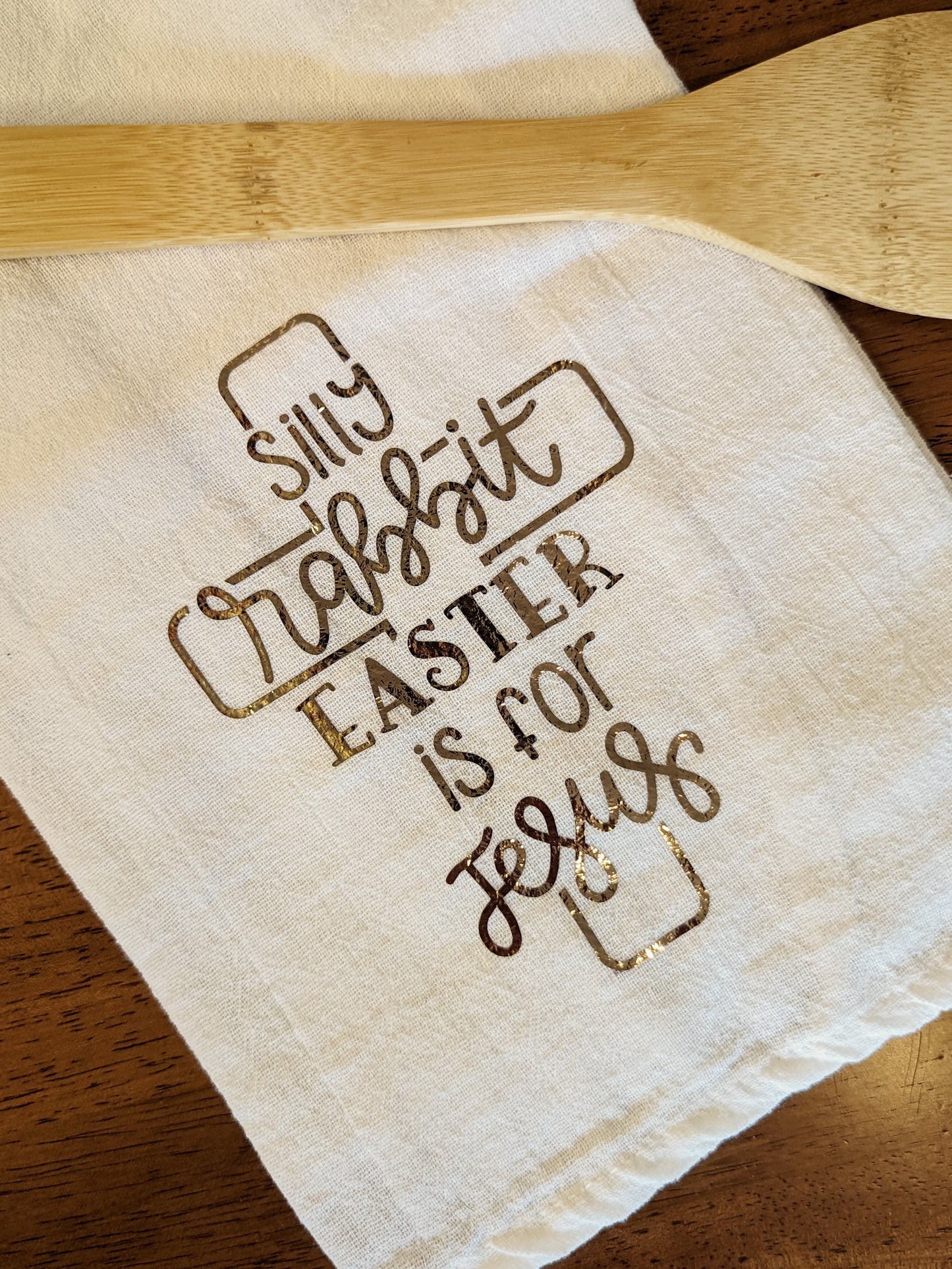 Silly Rabbit Easter Dish Towel