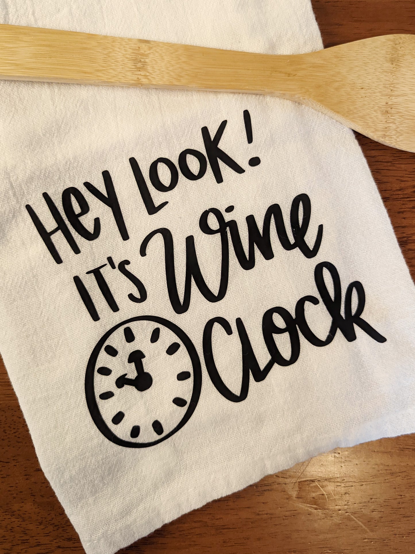 Wine O Clock Dish Towel