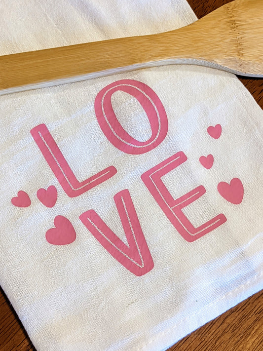 Love Dish Towel